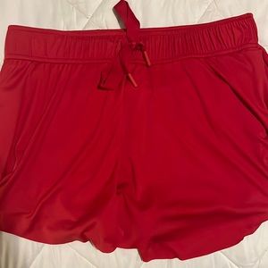 Red Free People Skort